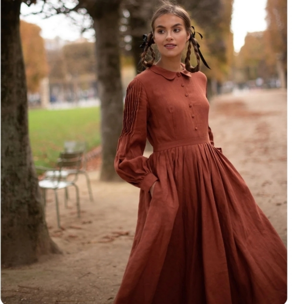 Beth Dress With Long Sleeves (BLUE)